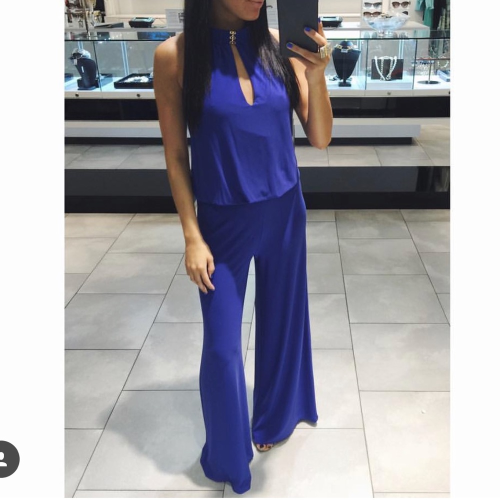Blue jumpsuit